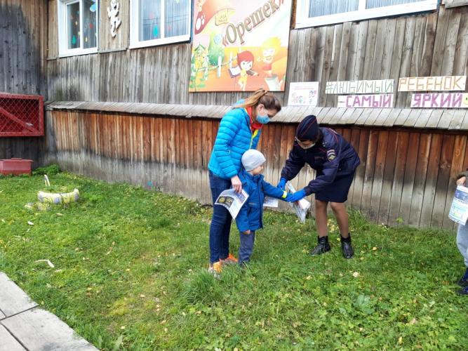 Дорожными полицейскими Онгудайского района проведена акция «Любимый ребенок-самый яркий!»