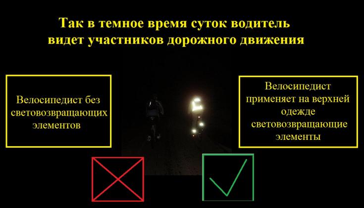 Как водитель в темное время суток видит участников дорожного движения