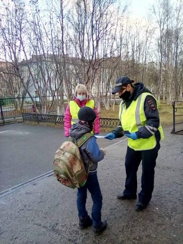 Сотрудники Госавтоинспекции Кольского района провели акцию «Засветись!»