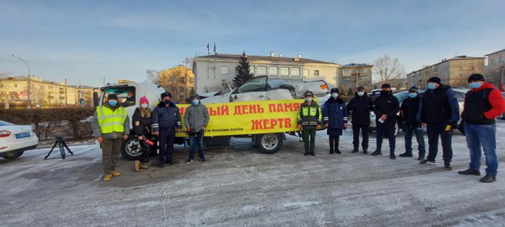 В преддверии Всемирного дня памяти жертв ДТП в Улан-Удэ состоялся автопробег