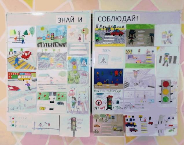 В МБОУ "Большетарханская СОШ" Тетюшского муниципального района Республики Татарстан прошёл конкурс поделок и рисунков на тему "Безопасность дорожного движения".