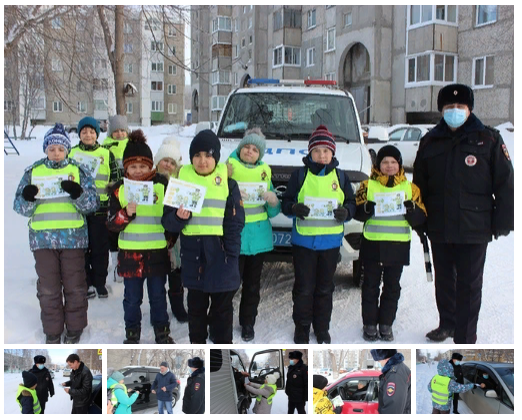 В Топках инспекторы ГИБДД и ЮИДовцы провели акцию «Скоро каникулы»