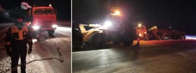 В Татарстане сотрудники Госавтоинспекции помогли водителю грузового автомобиля