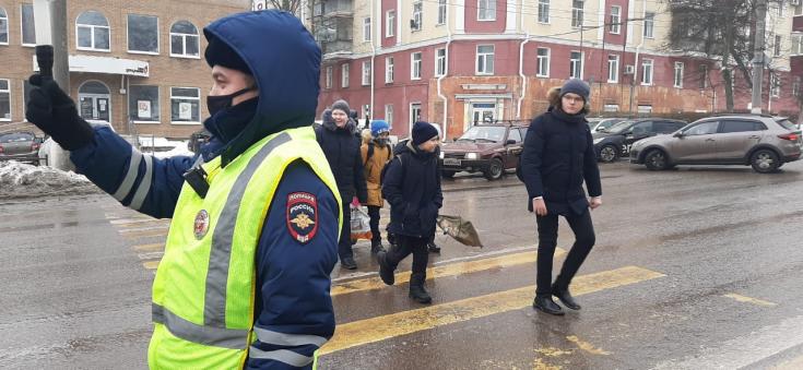 Сотрудники Курской Госавтоинспекции провели профилактическое мероприятие «Пешеход»