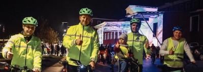 В Московской области состоялся ночной велопробег в поддержку использования световозвращающих элементов