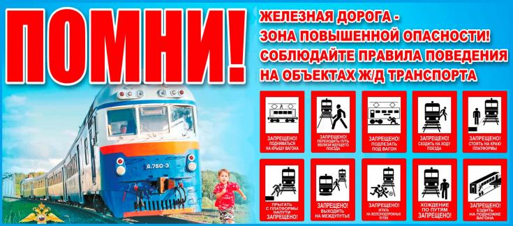 Правила поведения детей на железной дороге"