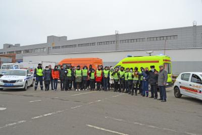 В Тамбове прошёл областной урок по обучению школьников правилам дорожного движения с учётом зимних погодных условий