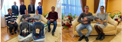 Госавтоинспекция в канун Нового года подарила семье из Татарстана детские автокресла