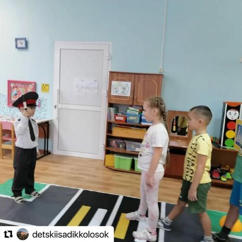 В детском саду "Колосок" г.Нурлат проходит неделя безопасного дорожного движения