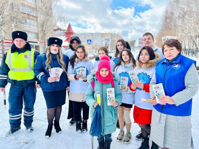 Профилактическая акция «Безопасный переход» в Альметьевске.