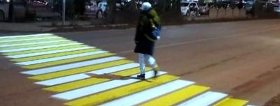 В Ставрополе появился пятый проекционный пешеходный переход