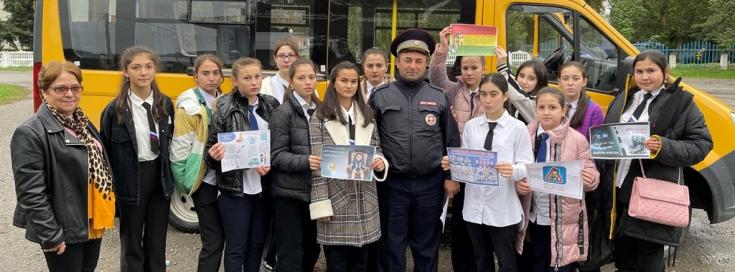 Автоинспекторы Кабардино-Балкарии разъяснили школьникам правила применения средств пассивной защиты