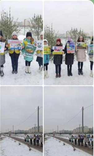 Акция с  призывом не нарушать правила дорожного движения в Нижнекамске