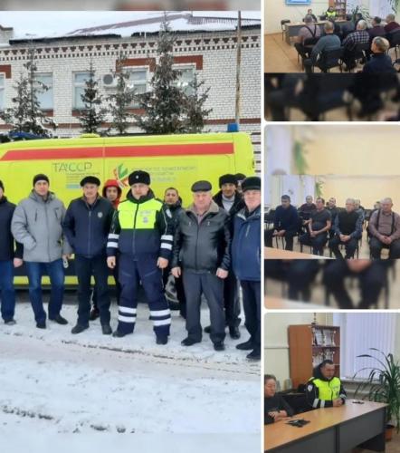 Инструктаж водителей «Базарно –Матакская ЦРБ» по безопасности  дорожного движения в зимнее время