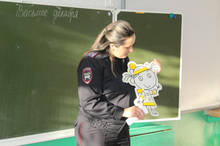 Сотрудники Госавтоинспекции Хакасии встретились со школьниками Бейского района