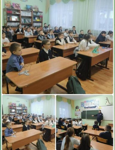 Профилактическая беседа со школьниками по ​соблюдению детьми ПДД в зимний период.