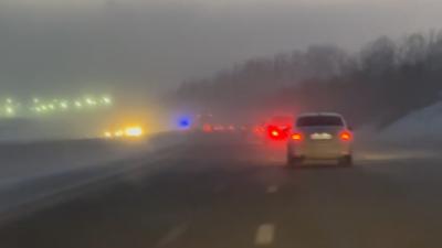 Ставропольские автоинспекторы продолжают нести службу в неблагоприятных погодных условиях