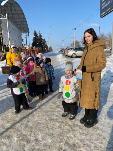 Юным пешеходам напомнили ПДД
