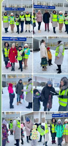 В Нижнекамске «родительский патруль» провел мониторинг использования световозвращающих элементов школьниками