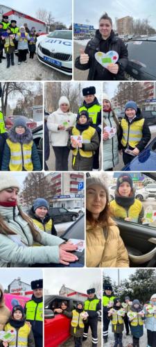 Акция «Открытка для автоледи» состоялась в Нижнекамске в преддверии Международного женского дня